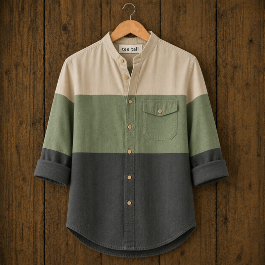 Mens Button Up Cotton Full Sleeve Shirt TTMBUS378 - Multi Color
