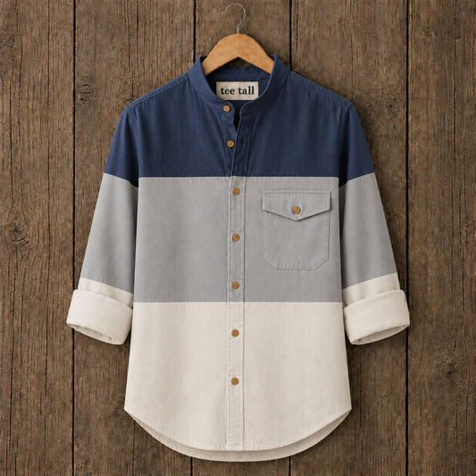 Mens Button Up Cotton Full Sleeve Shirt TTMBUS489 - Multi Color