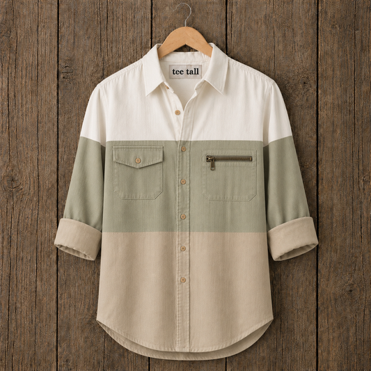 Mens Button Up Cotton Full Sleeve Shirt TTMBUS509 - Multi Color
