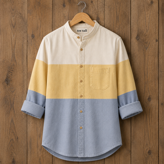 Mens Button Up Cotton Full Sleeve Shirt TTMBUS495 - Multi Color