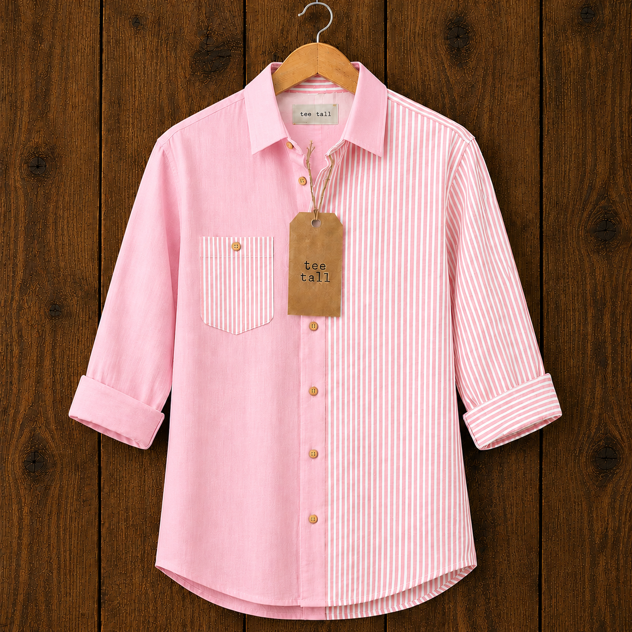 Mens Button Up Cotton Full Sleeve Shirt TTMBUS413 - Multi Color
