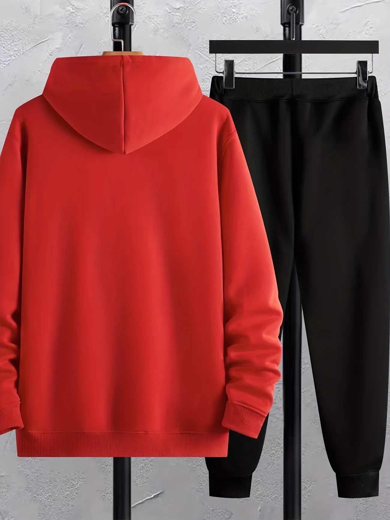 Mens Hoodie and Pants Set by Tee Tall - MHPSTT21 - Red Black