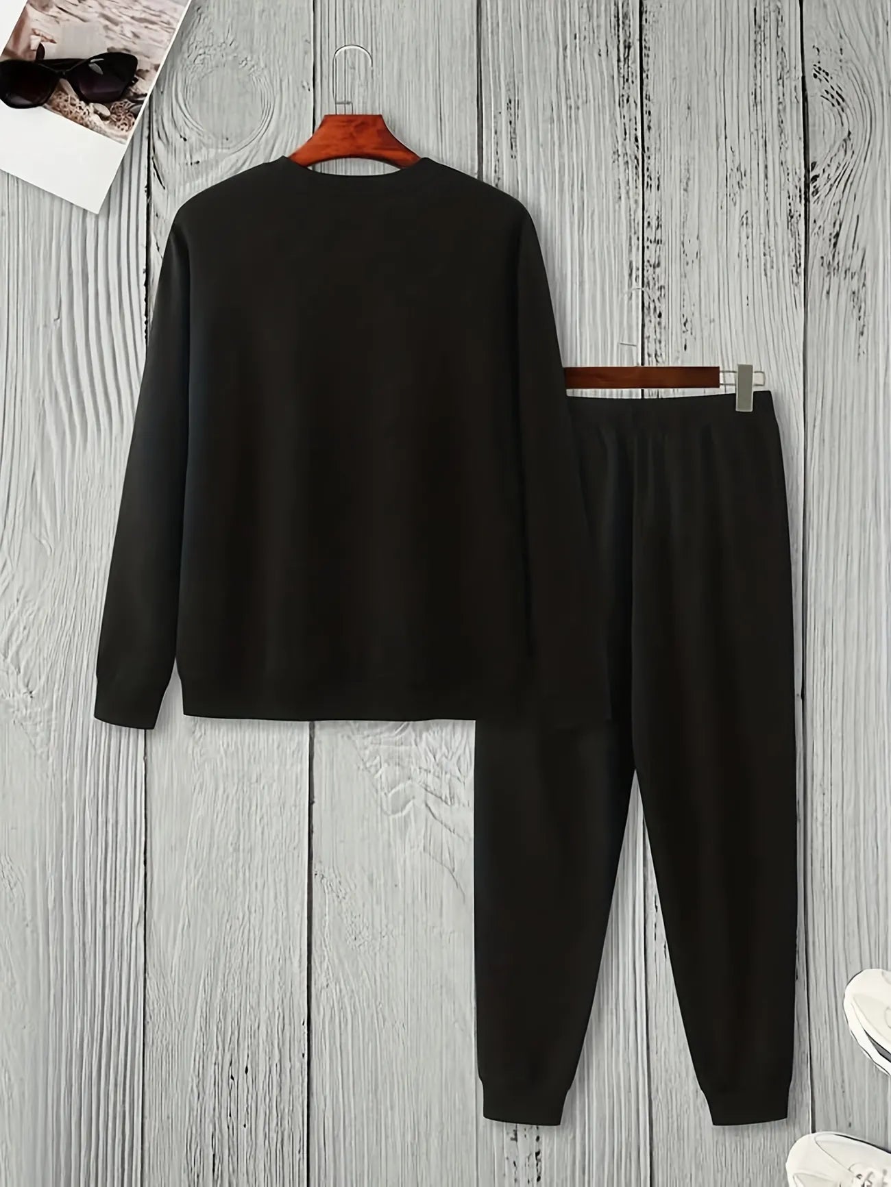 Mens Sweatshirt and Pants Set by Tee Tall - MSPSTT22 - Black Black