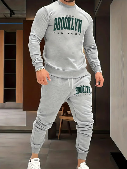 Mens Sweatshirt and Pants Set by Tee Tall - MSPSTT30 - Grey Grey