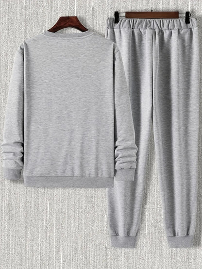 Mens Sweatshirt and Pants Set by Tee Tall - MSPSTT30 - Grey Grey