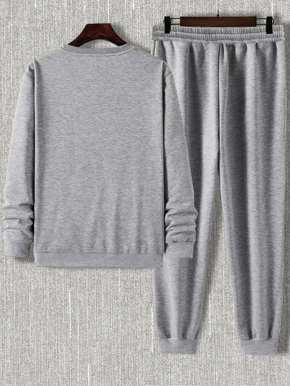 Mens Sweatshirt and Pants Set by Tee Tall - MSPSTT19 - Grey Grey