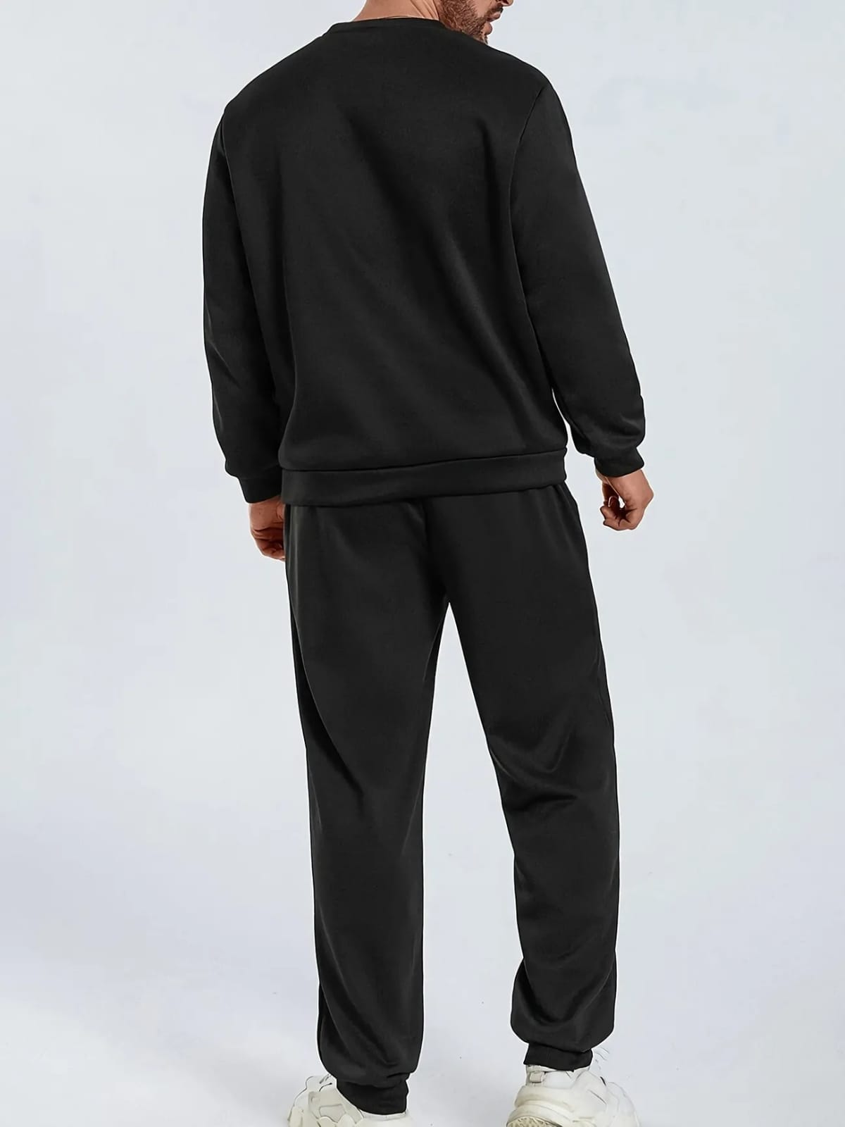 Mens Sweatshirt and Pants Set by Tee Tall - MSPSTT5 - Black Black