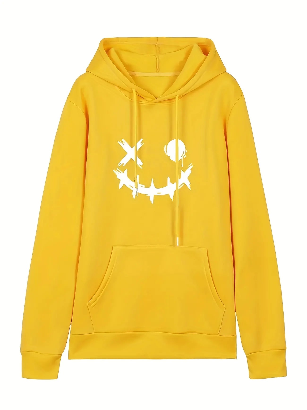 Tee Tall Mens Printed Kangaroo Hoodie TTMPKHPR5 - Yellow