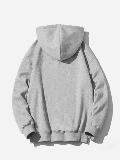 Tee Tall Mens Printed Kangaroo Hoodie TTMPKHPR9 - Grey