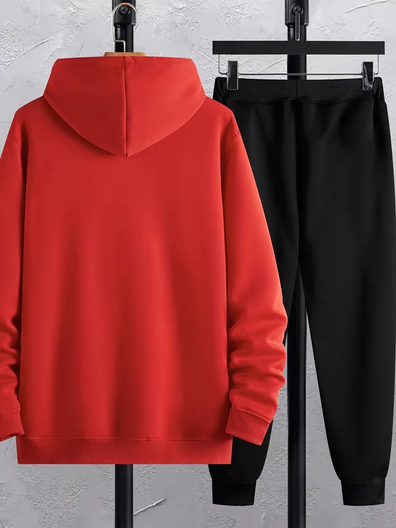 Mens Hoodie and Pants Set by Tee Tall - MHPSTT22 - Red Black