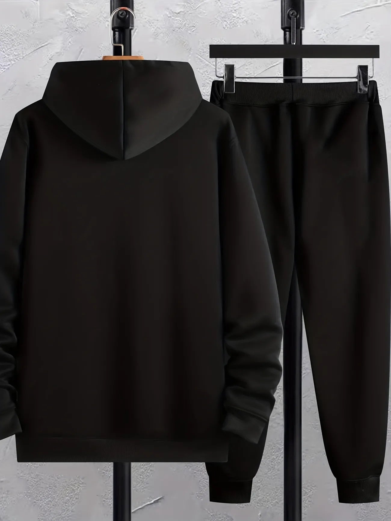 Mens Hoodie and Pants Set by Tee Tall - MHPSTT19 - Black Black